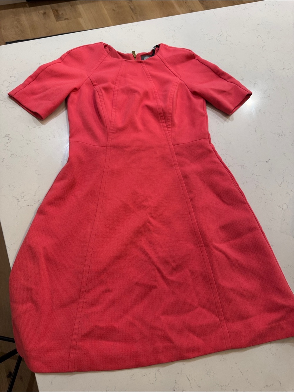 Vince Camuto Coral-Pink Dress Petite